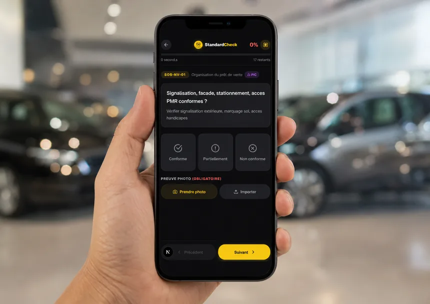 StandardCheck — Audit terrain sur smartphone